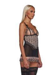 Playboy Bunny Kiss Babydoll 2-Piece Set