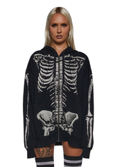 Spine Chiller Zip-Up Hoodie