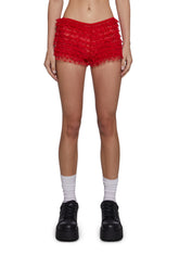 Coquette Heart Bloomers - Red