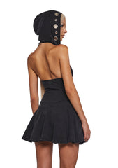 Cloak And Dagger Hooded Dress