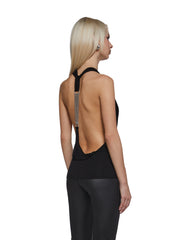 Celeb Status Halter Top - Black