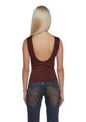 Elegant Turn Short Sleeve Top - Brown