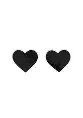 Dom Squad Black Wet Vinyl Heart Pasties
