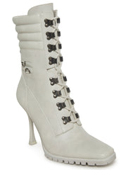 Future Frenemy Heeled Booties - White