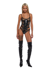 Playboy Blackout Fetish 2-Piece Set