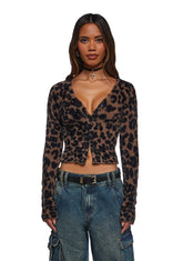 Luscious 90s Fuzzy Cardigan