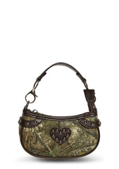 Camo Studded Shoulder Bag
