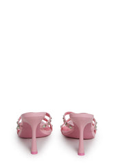 Total Perks Studded Mules - Pink