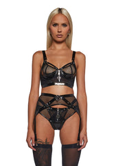 Playboy Blackout Fetish 3-Piece Set