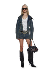 Norah Micro Skort - Denim