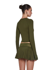 Hallway Season Skirt Set - Green