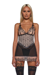 Playboy Bunny Kiss Babydoll 2-Piece Set