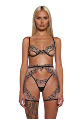 Playboy Bunny Kiss 3-Piece Chaps Set