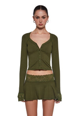 Hallway Season Skirt Set - Green