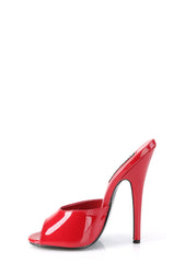 Domina-101 Peep Toe Sandals-Red