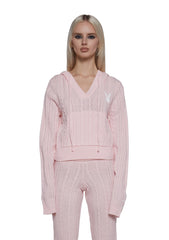 Cable Knit Pullover Hoodie