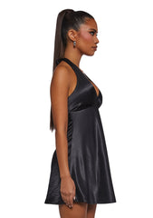 House Party Halter Dress - Black