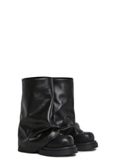 Ego Foldover Boots - Black