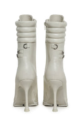 Future Frenemy Heeled Booties - White