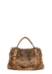 Wild Whisper Faux Fur Handbag