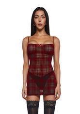 Velvet Lines Lingerie Set