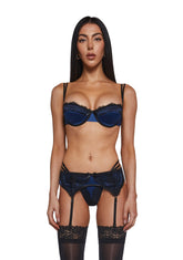 Laced In Satin Lingerie Set