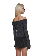 Sweet Face Off The Shoulder Cardigan