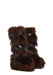 Wild Instincts Faux Fur Boots - Chocolate