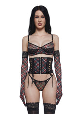 Plaid For You Lingerie Set