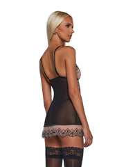 Playboy Bunny Kiss Babydoll 2-Piece Set