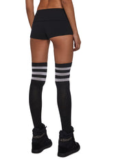 Aura Vibes Studded Mini Shorts