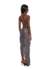 Mirage Beats Asymmetrical Print Dress