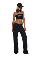 Ego Washed Boyfriend Sweatpants - Black