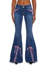 Amazed Babe Flared Jeans