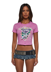 Flower Diamond Baby Tee