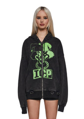 Glow In The Dark Juggla Washed Hoodie