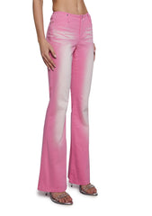 Elle Low Rise Jeans- Pink
