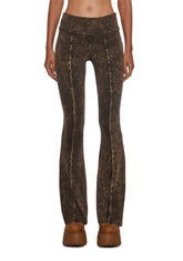 Synth Ideology Flared Pants - Brown