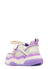 Koi Footwear Neon Reef Platform Trainers - Violet