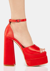 Hot Too Late Now Platform Heels