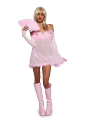 Fembot Babe Wig & Costume Set