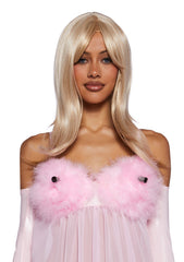 Fembot Babe Wig & Costume Set