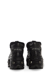 Tank Short Leather Platform Boots