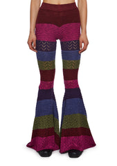 Trippy Fads Crochet Pants - Striped