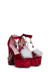 Holy Revelation Platform Heels - Ruby