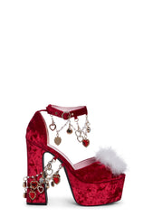 Holy Revelation Platform Heels - Ruby