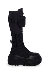 Mad Hustle Knee High Combat Boots