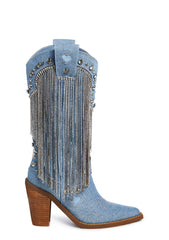 Present Perfect Cowboy Boots - Blue