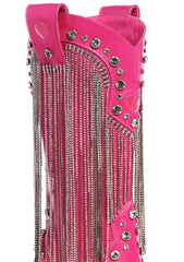 Present Perfect Cowboy Boots - Dark Pink