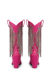 Present Perfect Cowboy Boots - Dark Pink